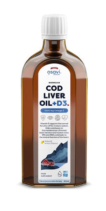 Norwegian Cod Liver Oil + D3 by Osavi