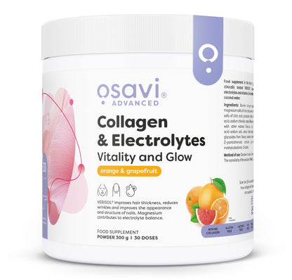 Osavi Collagen & Electrolytes Vitality and Glow Orange & Grapefruit 300 g