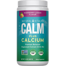Natural Calm Plus Calcium, Raspberry Lemon - 453g