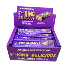 Fitking Delicious Crunchee, Milk Chocolate with Cocoa Cream - 20 x 18g