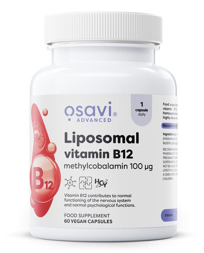 Liposomal Vitamin B12, Methylcobalamin 100mcg