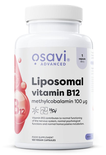 Liposomal Vitamin B12, Methylcobalamin 100mcg