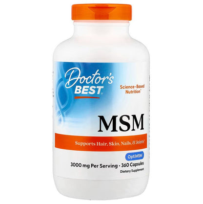 Doctor's Best MSM with OptiMSM 3000mg 360 capsules