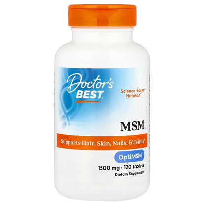 Doctor's Best MSM with OptiMSM — 1500mg / 120 tablets