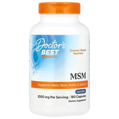Doctor's Best MSM with OptiMSM 3000mg 180 capsules