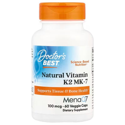 Natural Vitamin K2 MK7 with MenaQ7 by Doctor's Best