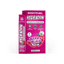 Bodyfuel Hydration Electrolyte & Vitamin Sticks, Berry Blast - 7 x 7g