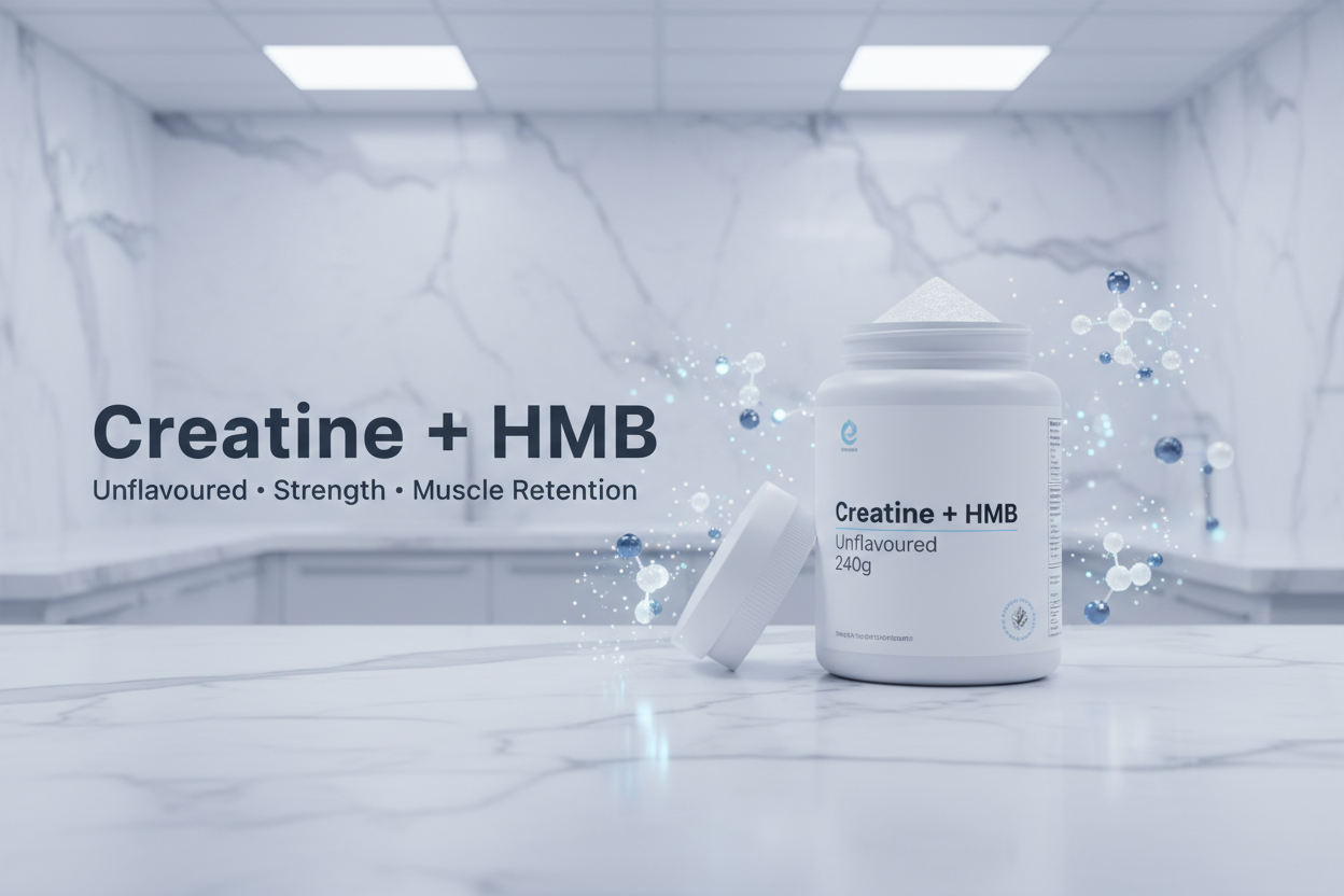 Creatine + HMB Unflavoured 240g - Scandinavian Lab Banner