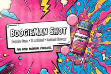 BoogieMan Shot Bubble Gum 12x100ml - Pop Art Banner