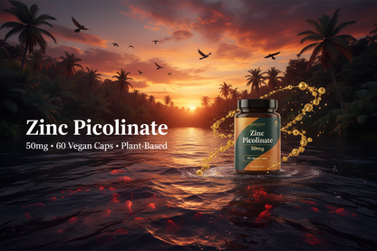 Zinc Picolinate 50mg 60 vegan caps - Amazonian River Sunset