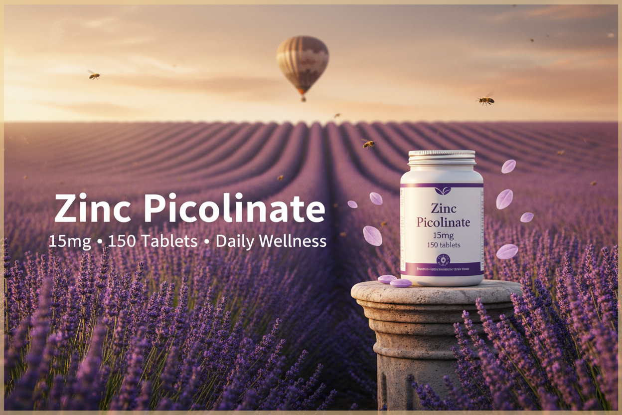 Zinc Picolinate 15mg 150 tablets - Provence Lavender Fields