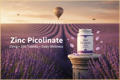 Zinc Picolinate 15mg 150 tablets - Provence Lavender Fields