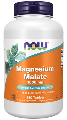 NOW Foods Magnesium Malate 1000mg – 180 tablets
