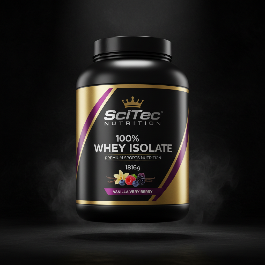 100% Whey Isolate, Vanilla Very Berry - 1816g